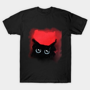 Acrylic cat T-Shirt